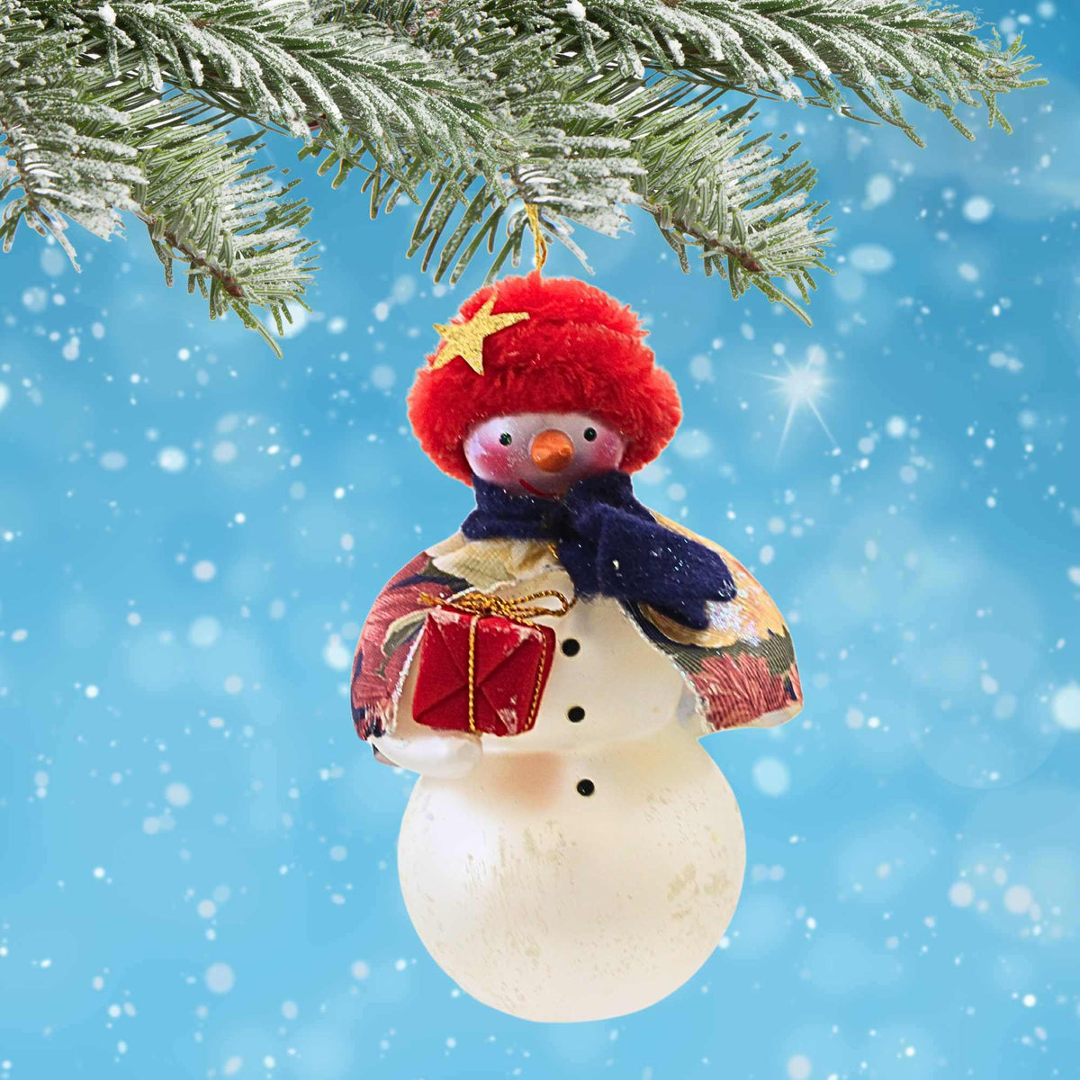 De Carlini Italian Ornaments Floral Frost - - SBKGifts.com