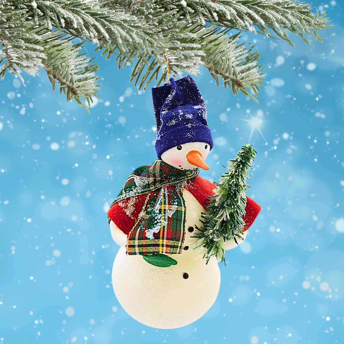 De Carlini Italian Ornaments Baron Von Snow - - SBKGifts.com