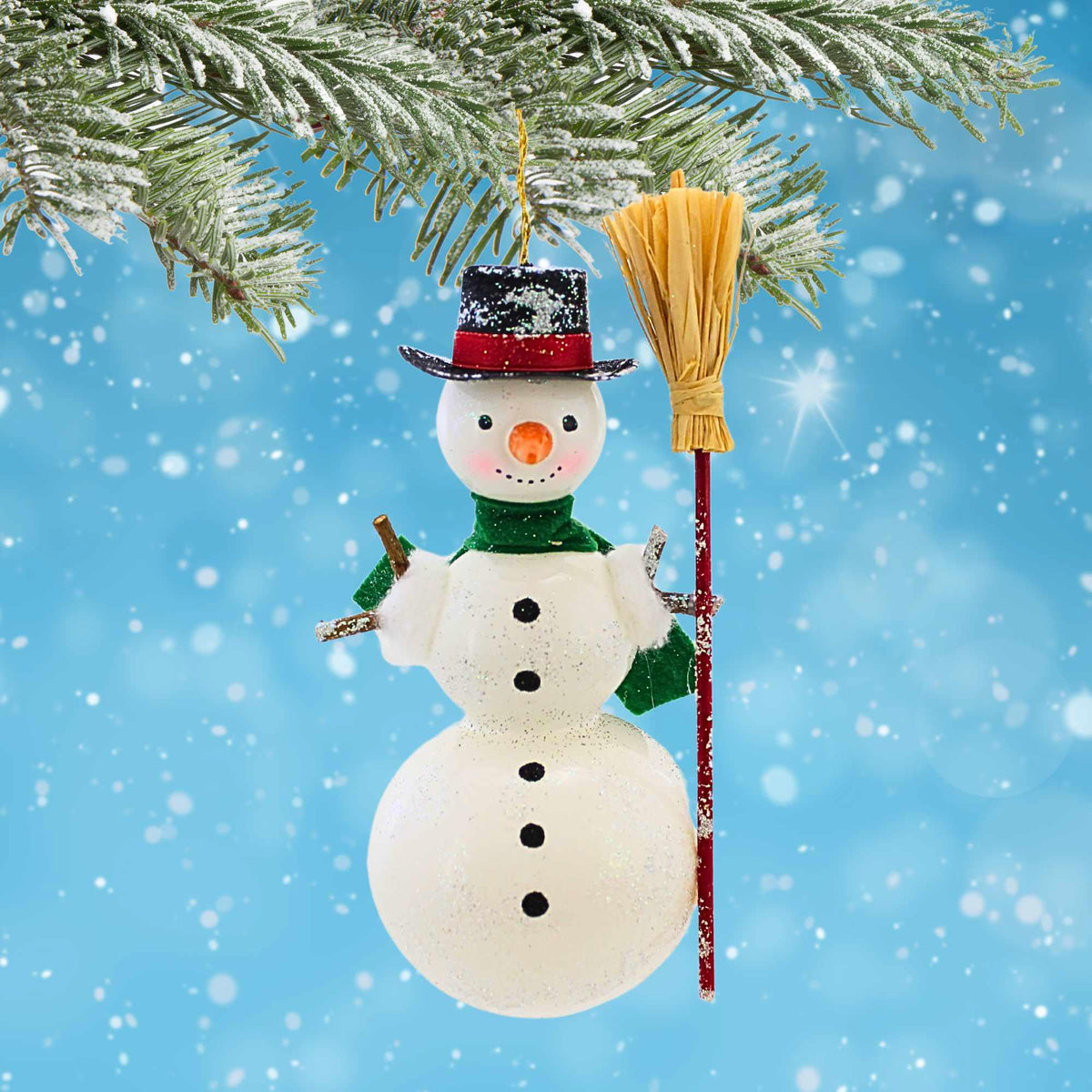 De Carlini Italian Ornaments Classic Frosty - - SBKGifts.com