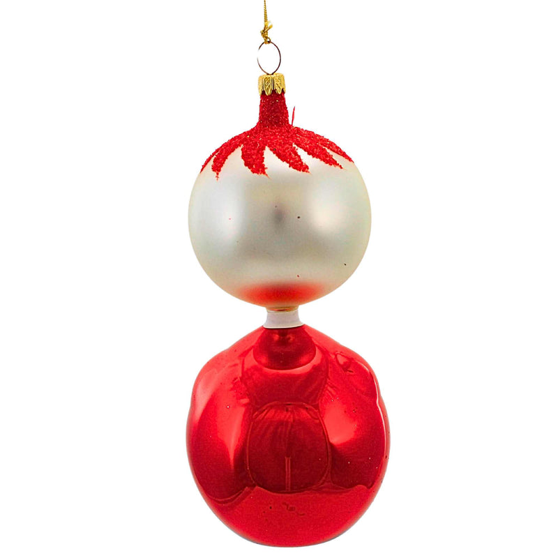 De Carlini Italian Ornaments Cherry Chuckles With Red - - SBKGifts.com