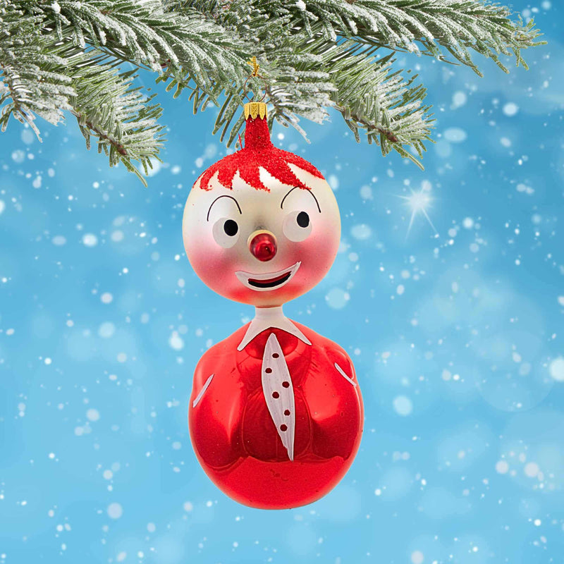 De Carlini Italian Ornaments Cherry Chuckles With Red - - SBKGifts.com