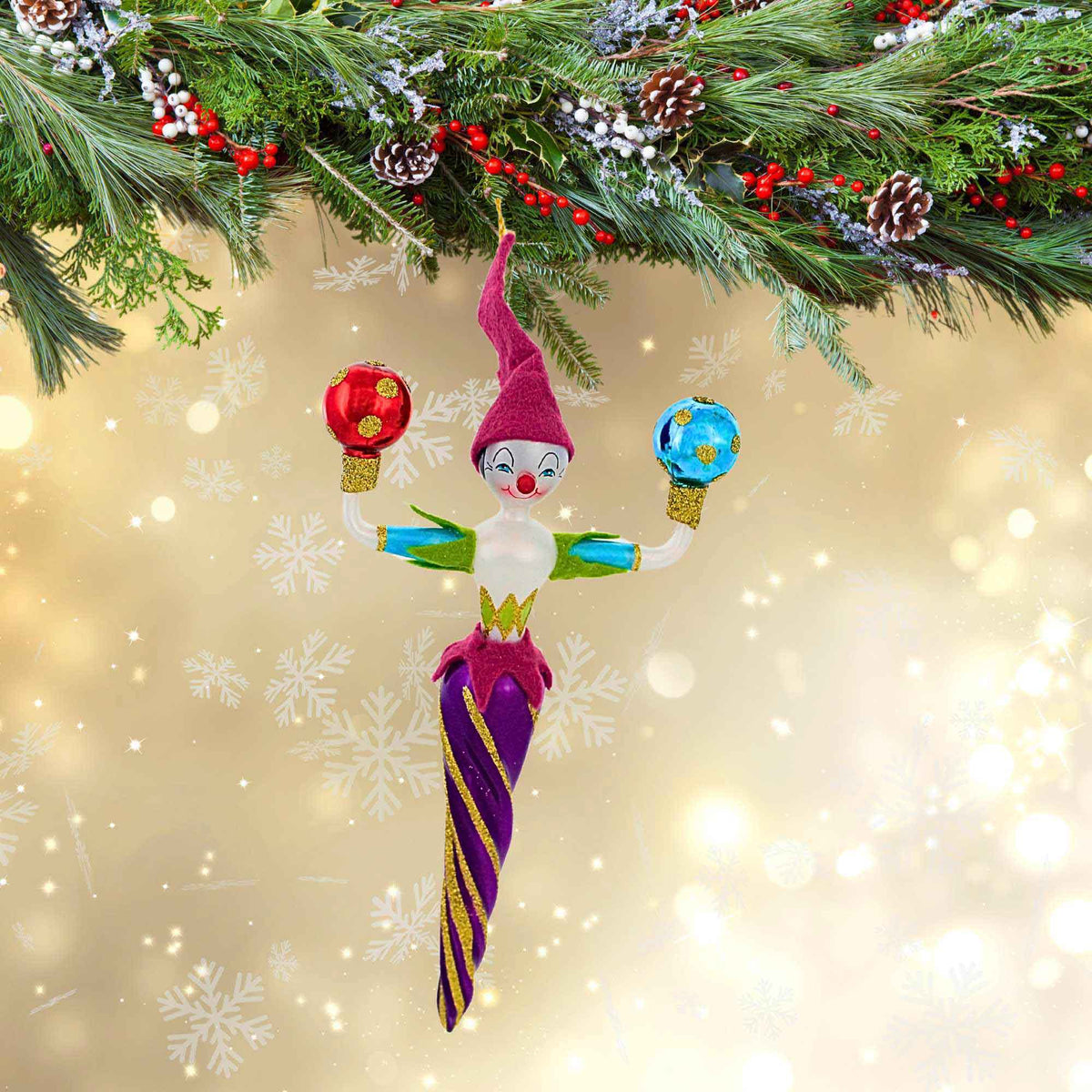 De Carlini Italian Ornaments Razzle Dazzle - - SBKGifts.com
