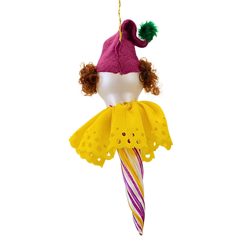 De Carlini Italian Ornaments Shortie Icicle Clown Face - - SBKGifts.com