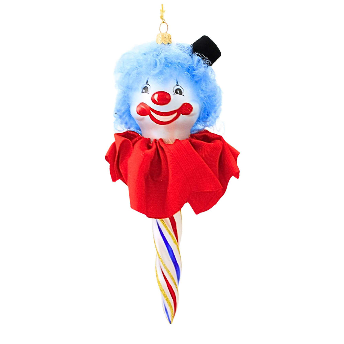(64630) Red & Blue Icicle Clown Face