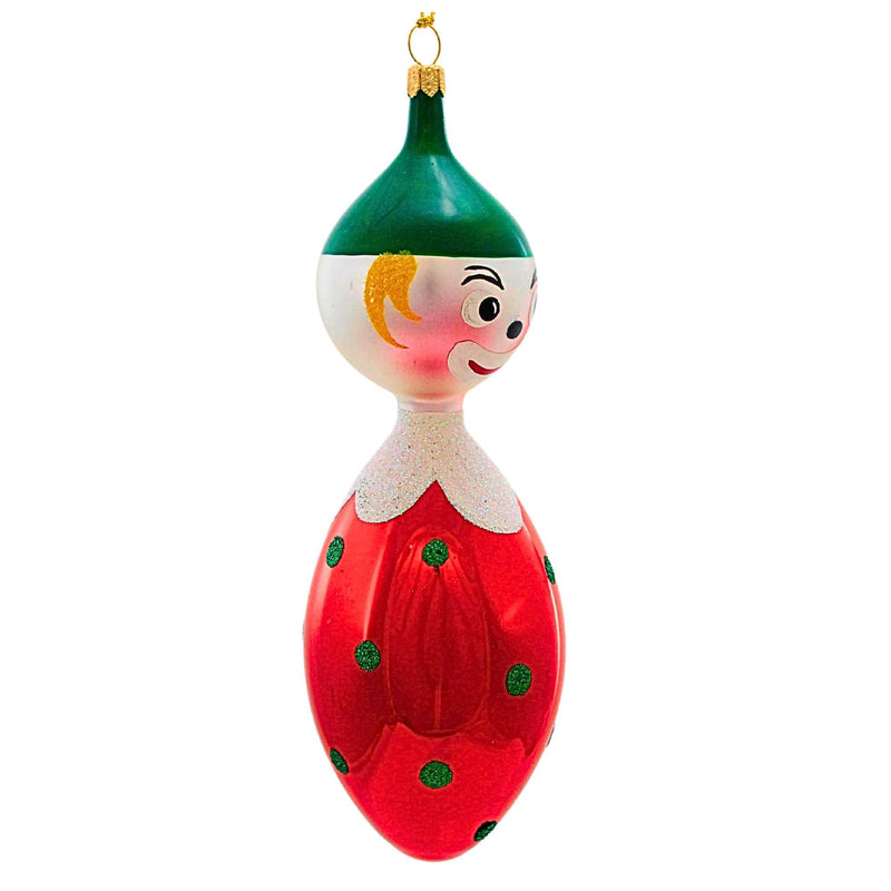 De Carlini Italian Ornaments Vintage Christmas Clown - - SBKGifts.com