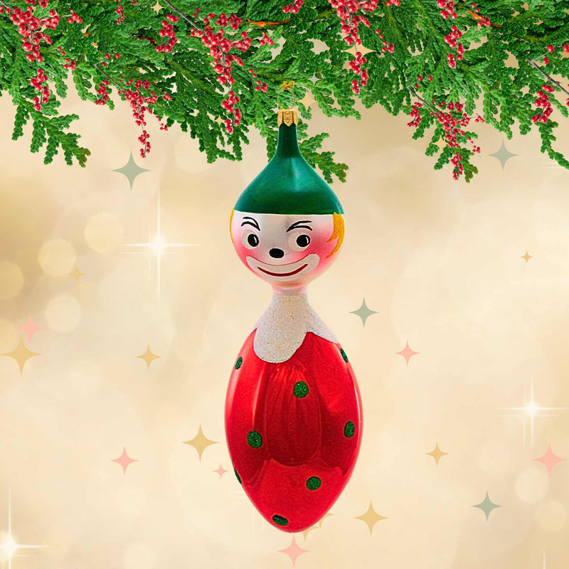 De Carlini Italian Ornaments Vintage Christmas Clown - - SBKGifts.com