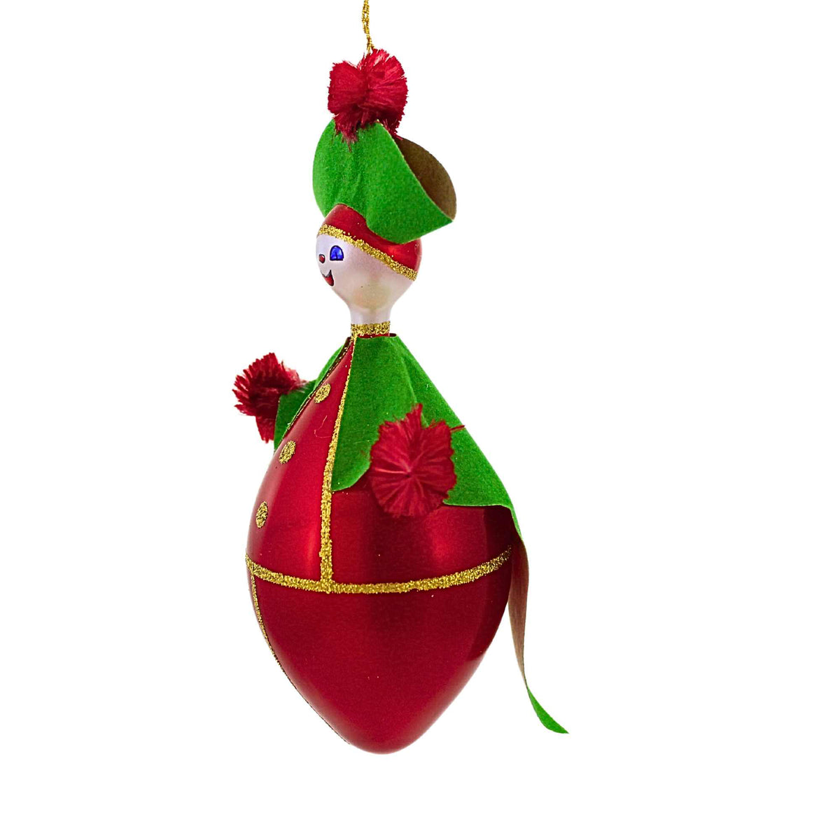 De Carlini Italian Ornaments Captain Crimson - - SBKGifts.com