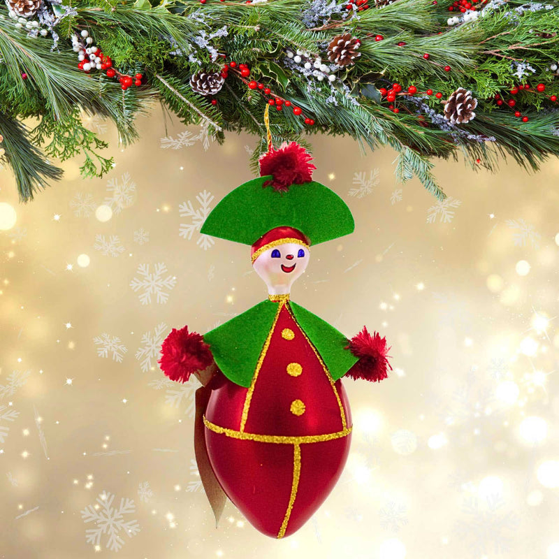 De Carlini Italian Ornaments Captain Crimson - - SBKGifts.com