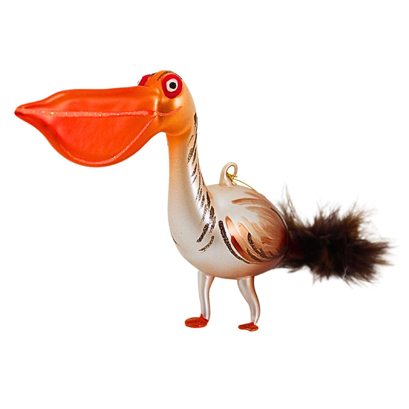 De Carlini Italian Ornaments Pelican Paul - - SBKGifts.com
