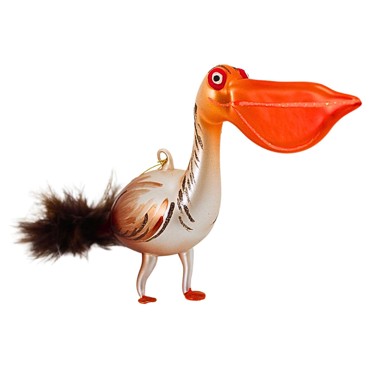 De Carlini Italian Ornaments Pelican Paul - - SBKGifts.com