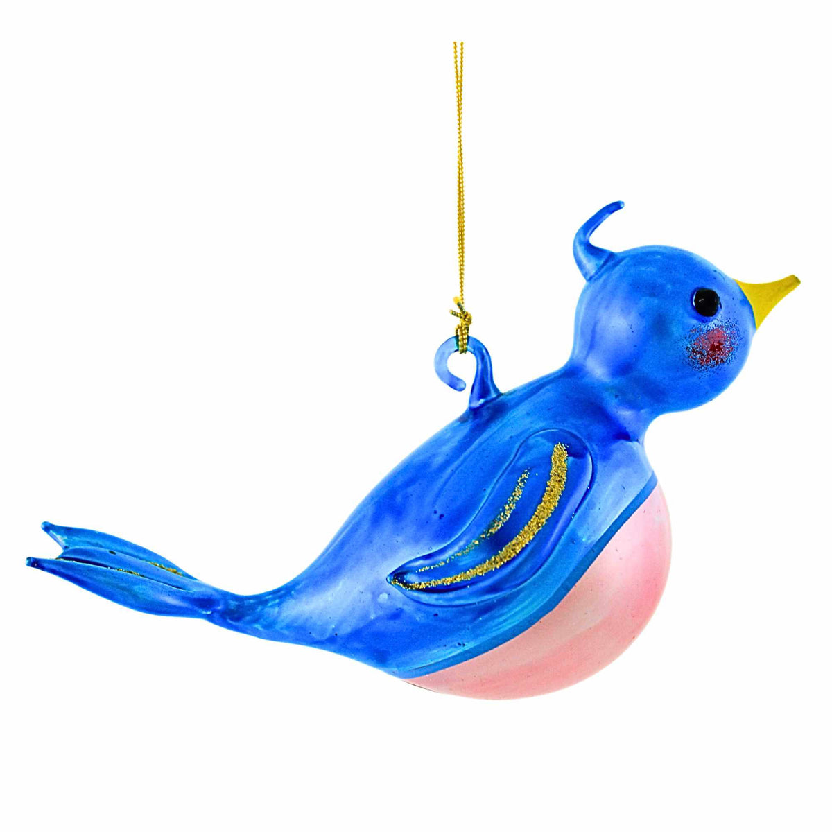 De Carlini Italian Ornaments Happiness Bluebird - - SBKGifts.com