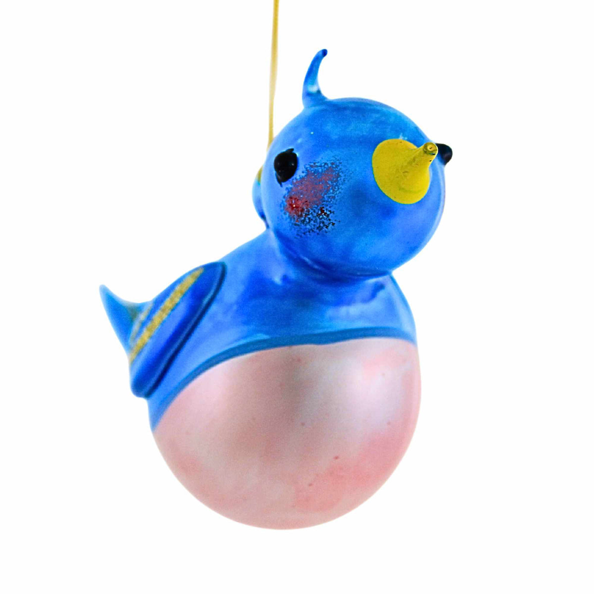 De Carlini Italian Ornaments Happiness Bluebird - - SBKGifts.com