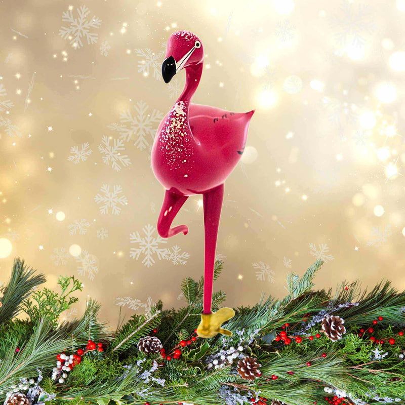 De Carlini Italian Ornaments Palm Springs Perch - - SBKGifts.com