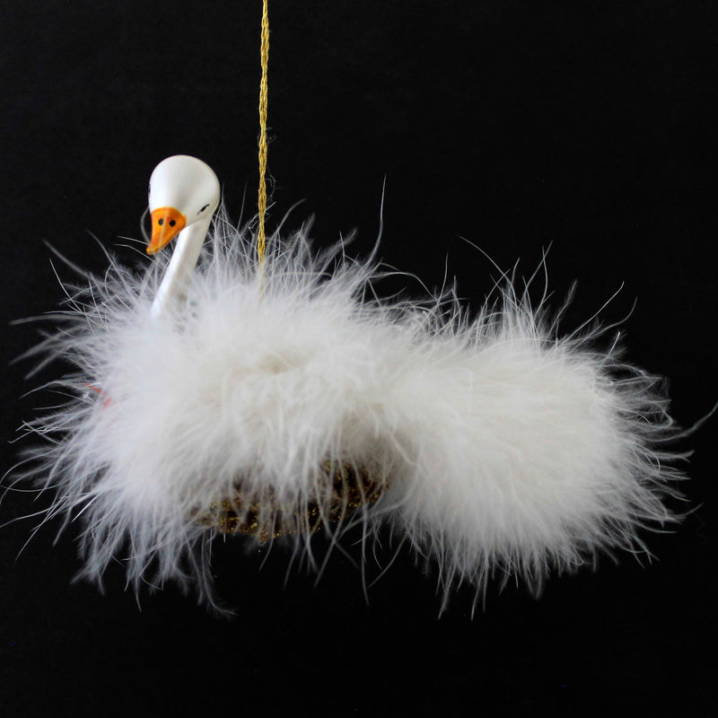 De Carlini Italian Ornaments Gooseberry Noel On Nest - - SBKGifts.com