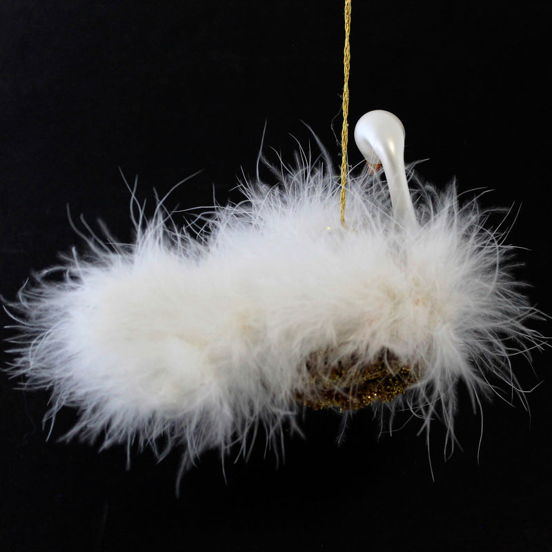 De Carlini Italian Ornaments Gooseberry Noel On Nest - - SBKGifts.com