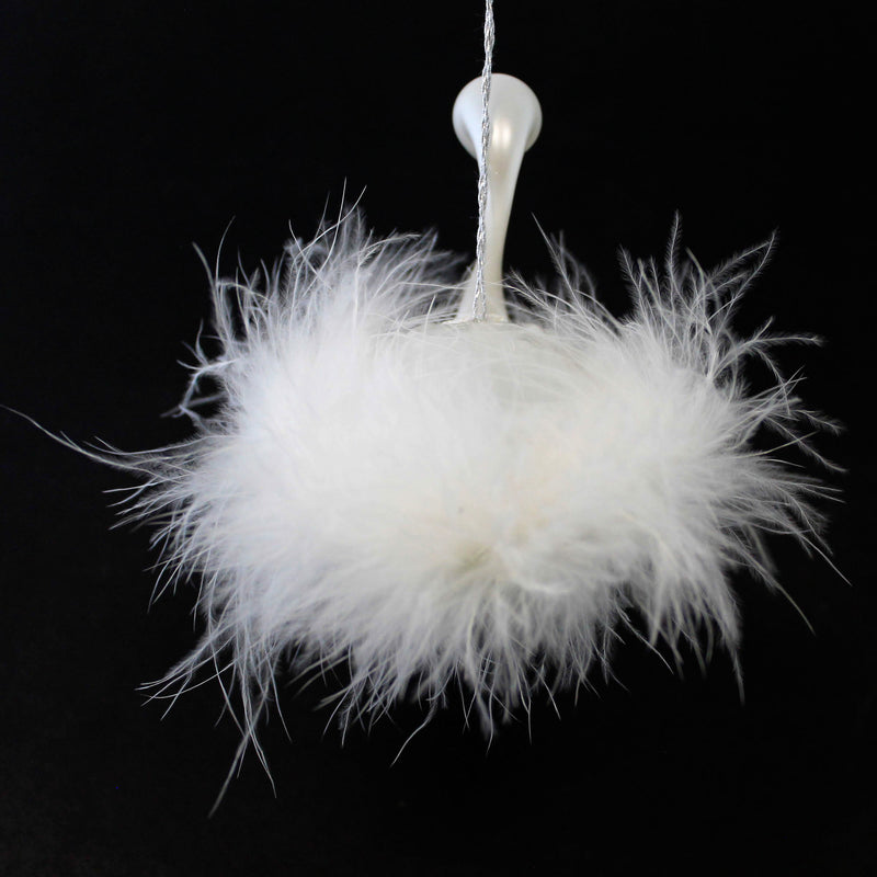 De Carlini Italian Ornaments Feathered Frost - - SBKGifts.com