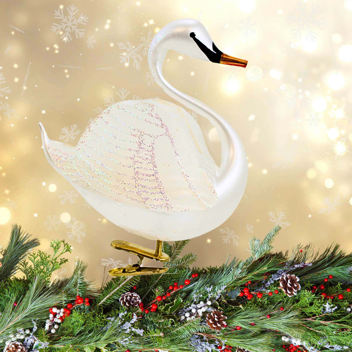 De Carlini Italian Ornaments Wings Of Elegance - - SBKGifts.com