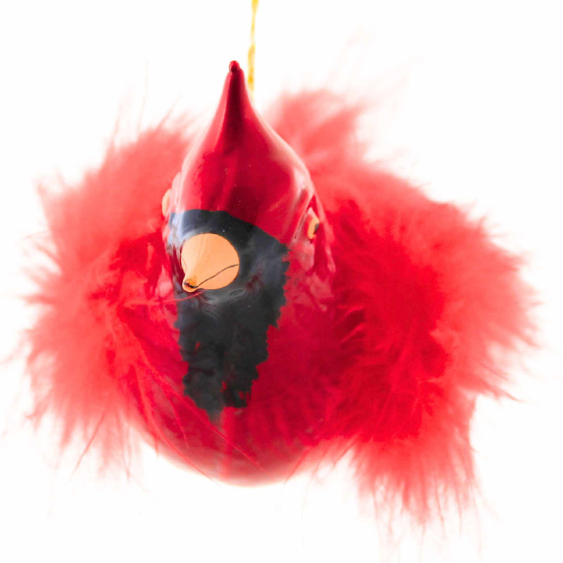 De Carlini Italian Ornaments Song Of The Cardinal - - SBKGifts.com