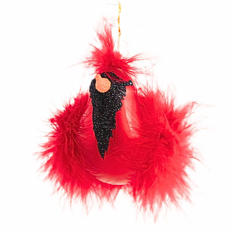 De Carlini Italian Ornaments Deluxe Cardinal - - SBKGifts.com