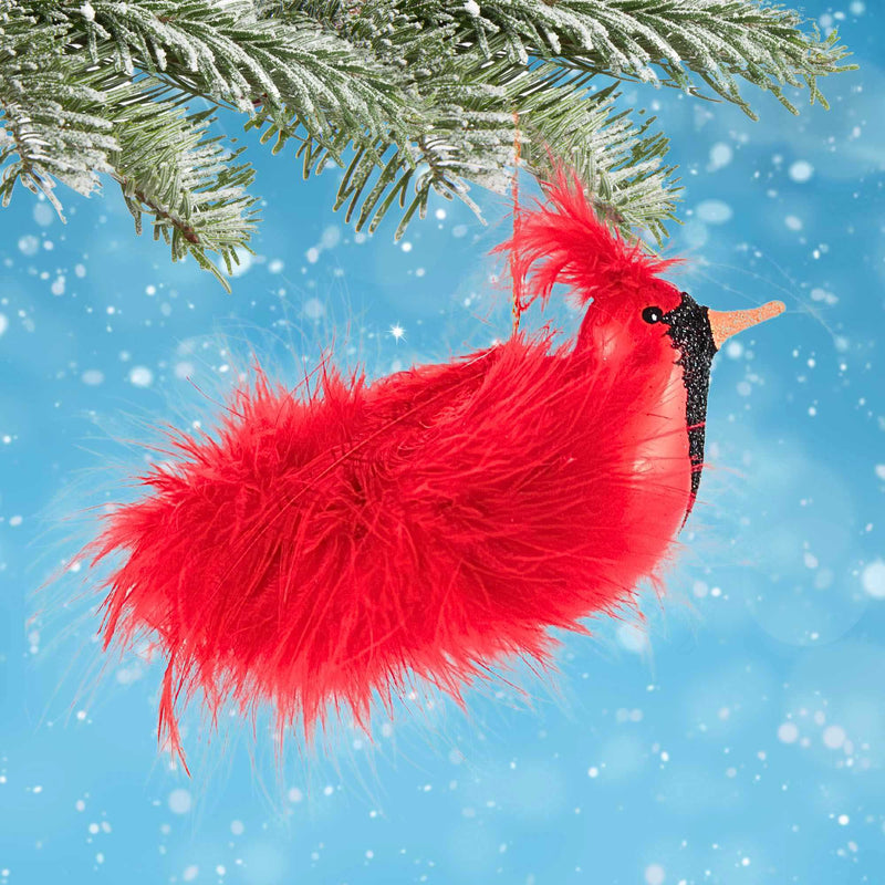 De Carlini Italian Ornaments Deluxe Cardinal - - SBKGifts.com