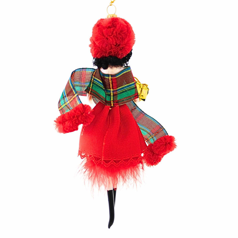 De Carlini Italian Ornaments Trimmed In Tradition Hannah - - SBKGifts.com