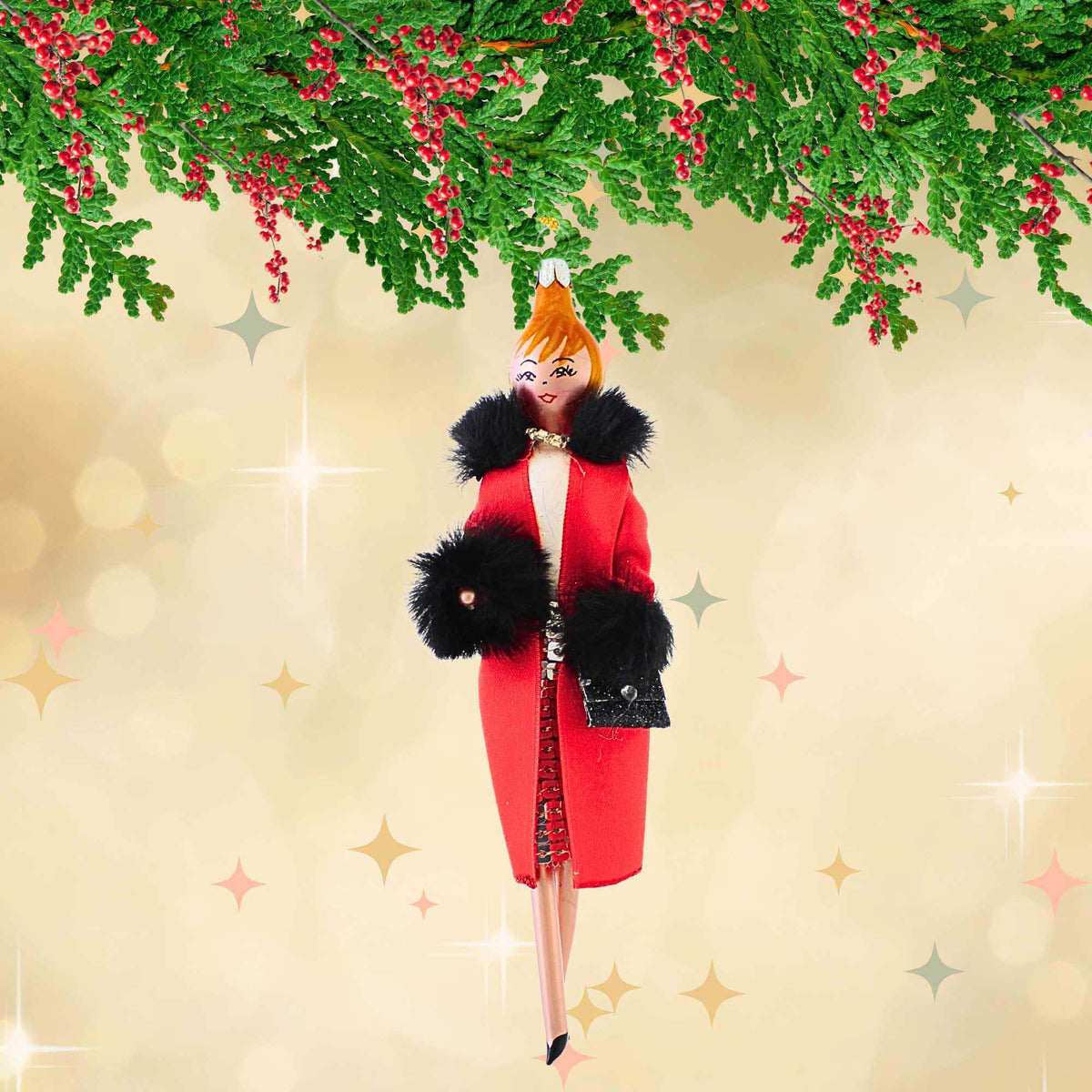 De Carlini Italian Ornaments Holiday Affair With Hazel - - SBKGifts.com