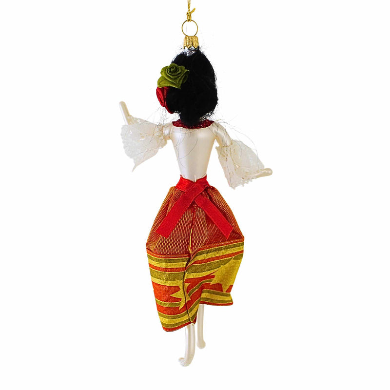 De Carlini Italian Ornaments Rosa Latina - - SBKGifts.com