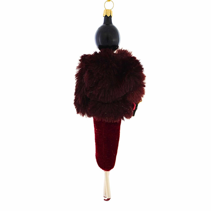 De Carlini Italian Ornaments Merlot In Velvet - - SBKGifts.com