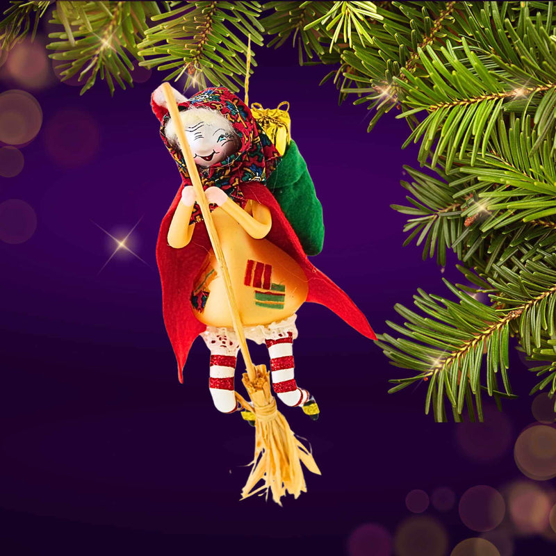 De Carlini Italian Ornaments Befana Witch - - SBKGifts.com
