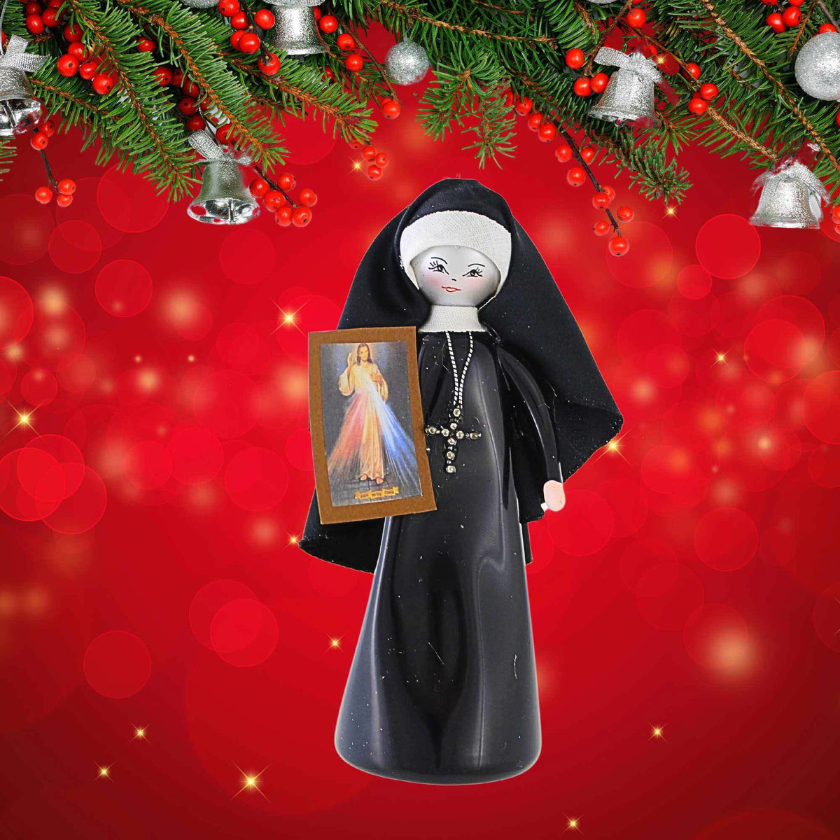 De Carlini Italian Ornaments Message Of Divine Mercy - - SBKGifts.com