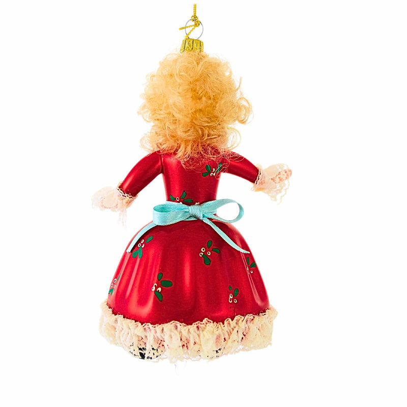 De Carlini Italian Ornaments Willow's New Christmas Dress - - SBKGifts.com