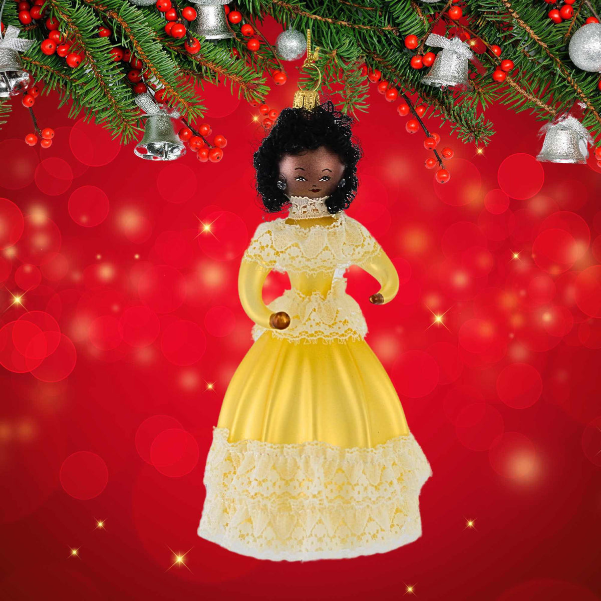 De Carlini Italian Ornaments Lady Marigold Winsworth - - SBKGifts.com