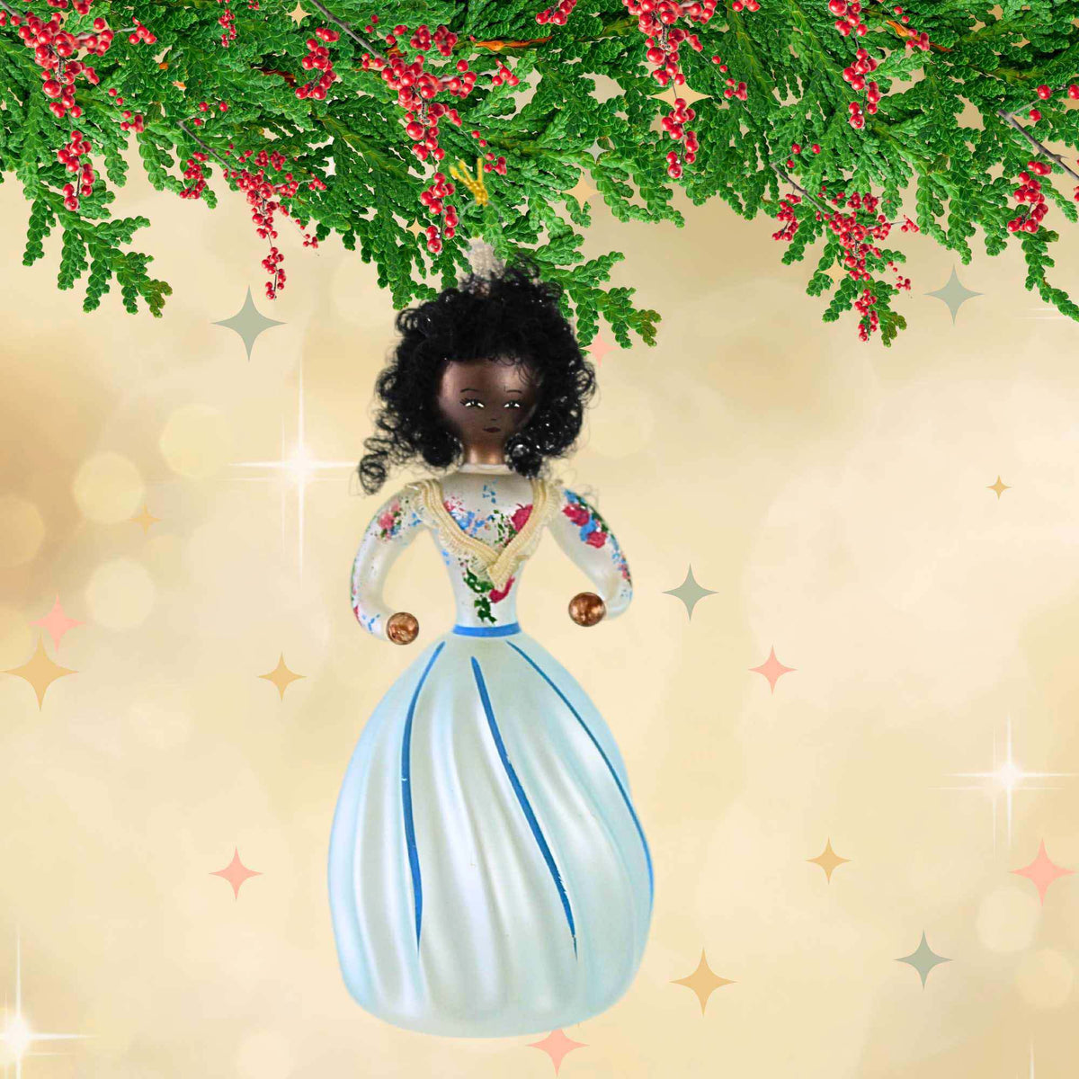 De Carlini Italian Ornaments Josephine In The Parlor - - SBKGifts.com