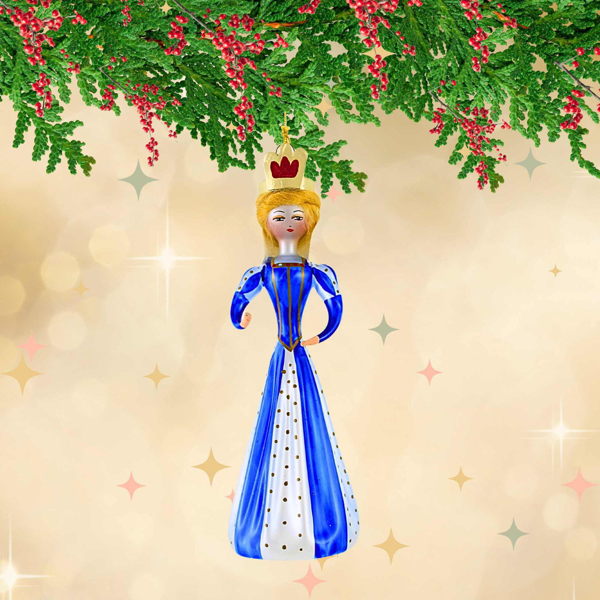 De Carlini Italian Ornaments Queen Guinevere - - SBKGifts.com