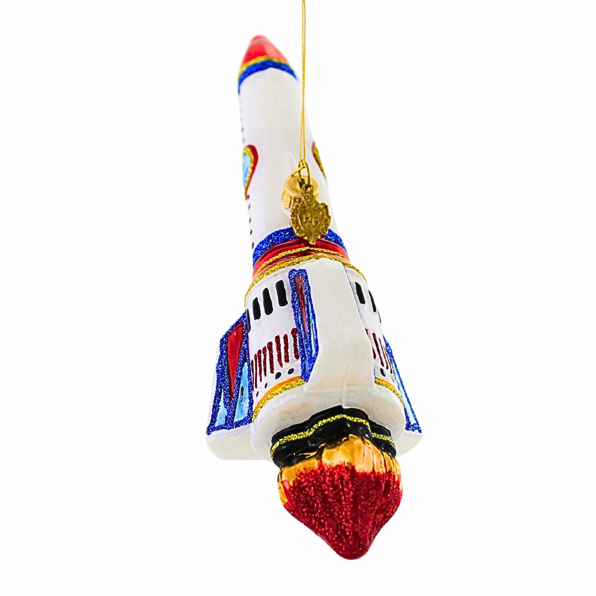 ✴arks✴ Huras Family 7.50In Rocket To The North Star, Glass, Space Planet