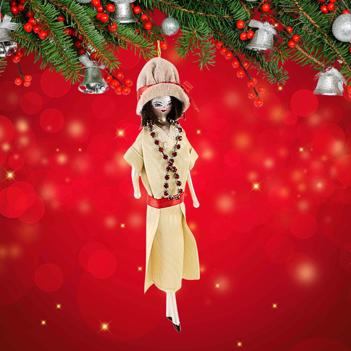 De Carlini Italian Ornaments Gatsby's Girl Greta - - SBKGifts.com