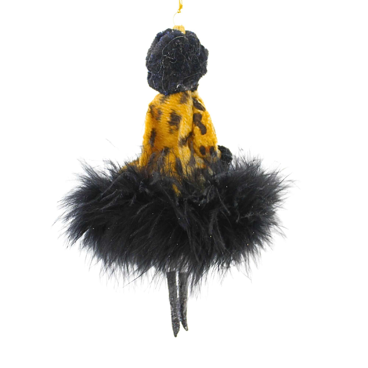 De Carlini Italian Ornaments Leona In Leopard - - SBKGifts.com