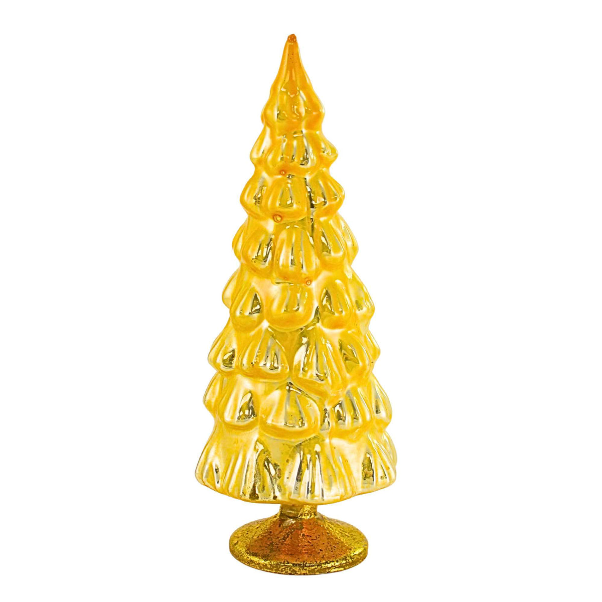 (64726) Colored Large Yellow Hue Glass Tree