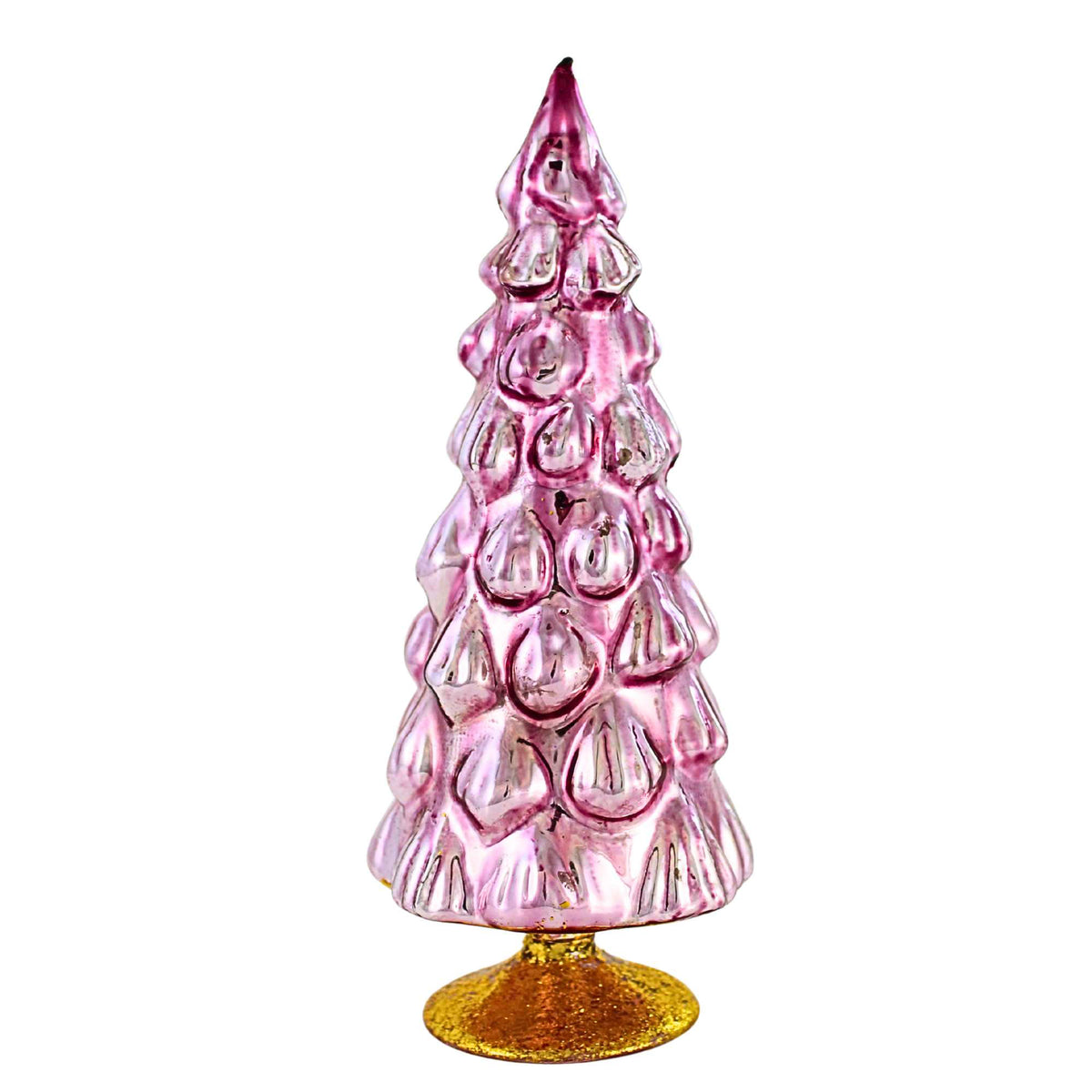 (64727) Colored Large Pink Hue Glass Tree