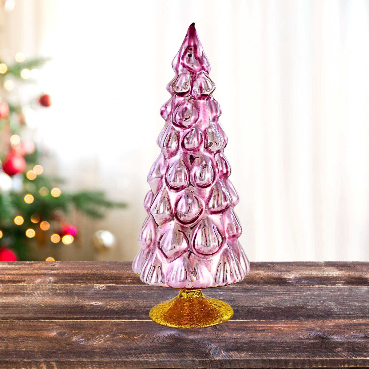 Craftoutlet.Com Colored Large Pink Hue Glass Tree - - SBKGifts.com