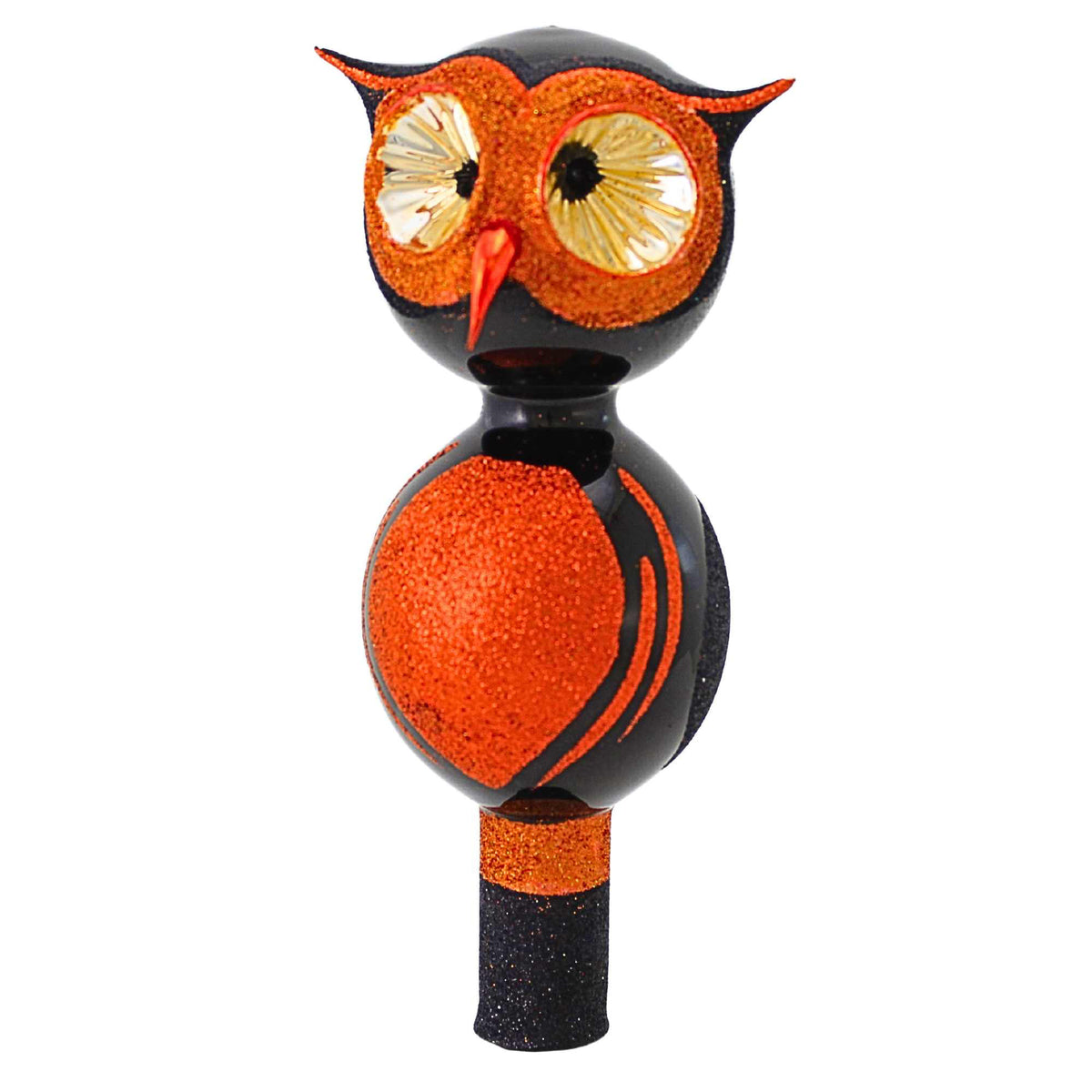 (64732) Midnight Glitter Hoot Tree Topper