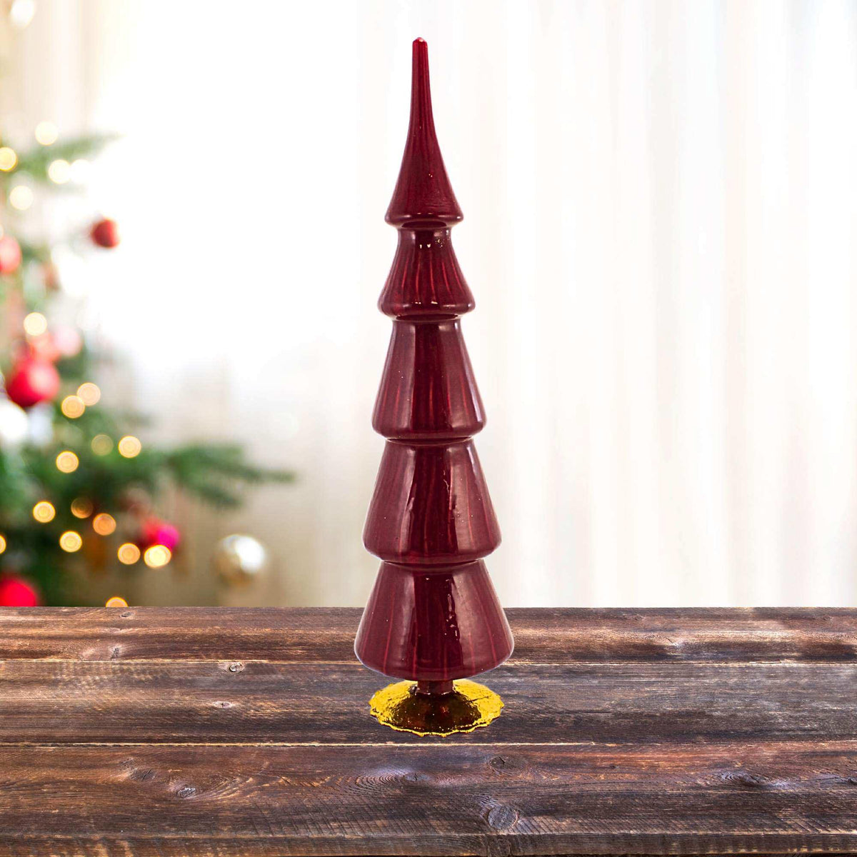 Cody Foster Single Red Glass Hued Tree - - SBKGifts.com