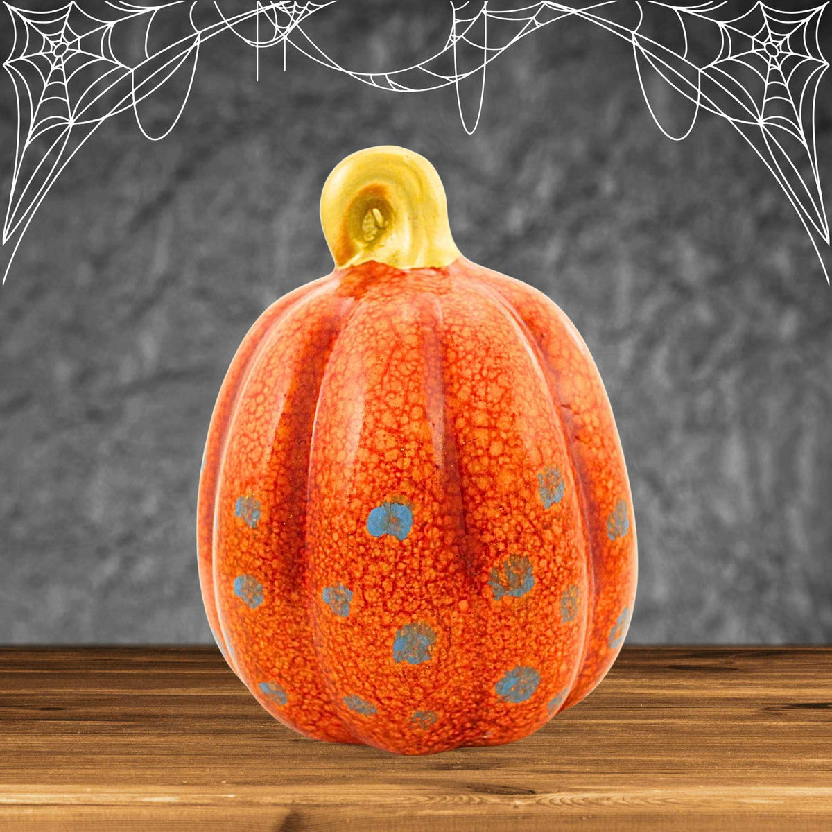 Transpac Orange Speckled Pumpkin - - SBKGifts.com
