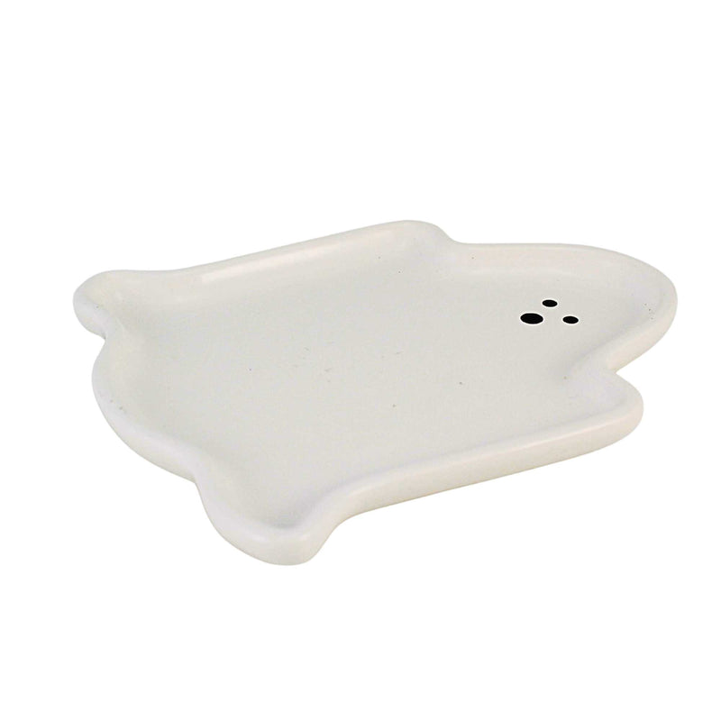 Tag Happy Halloween Ghost Appetizer Plate - - SBKGifts.com