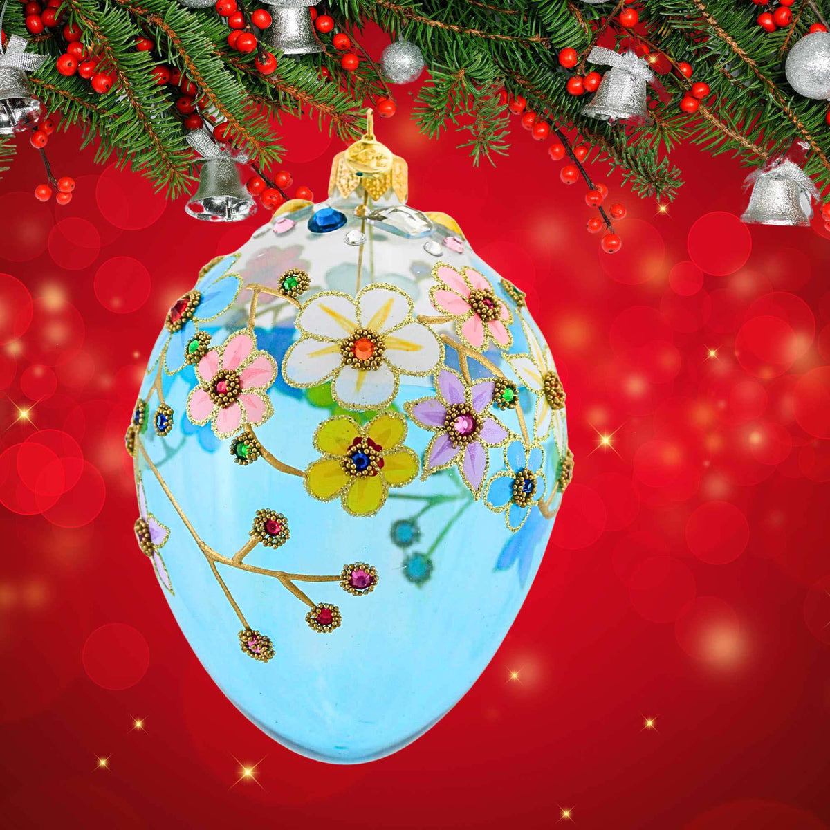 Glitter Lab Floral Cascade Translucent Egg - - SBKGifts.com