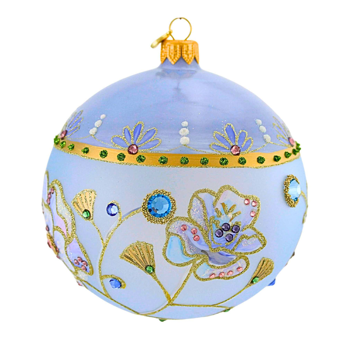 Glitter Lab Sky Blue Meadow Ball - - SBKGifts.com