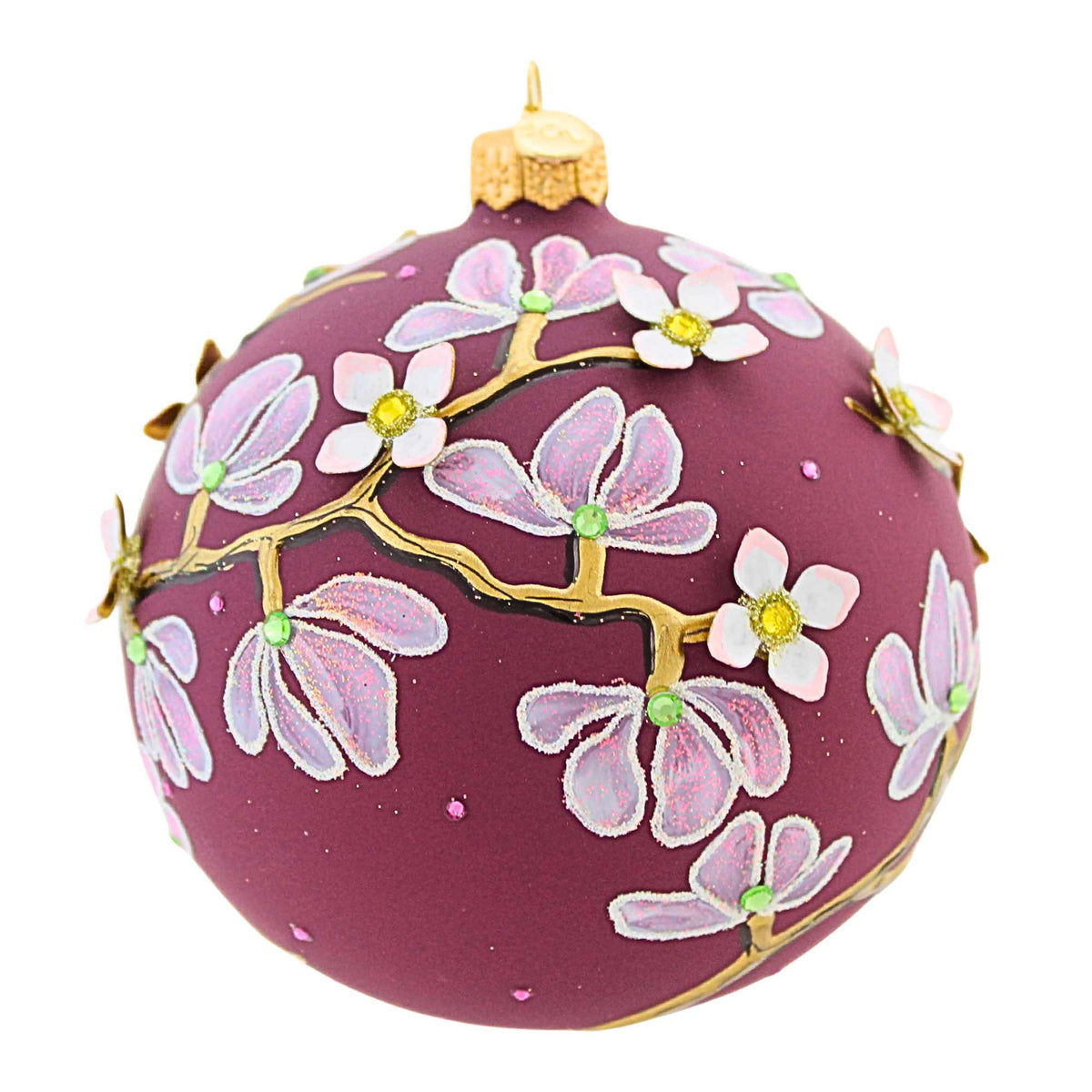 (64750) Burgundy Magnolia Ball