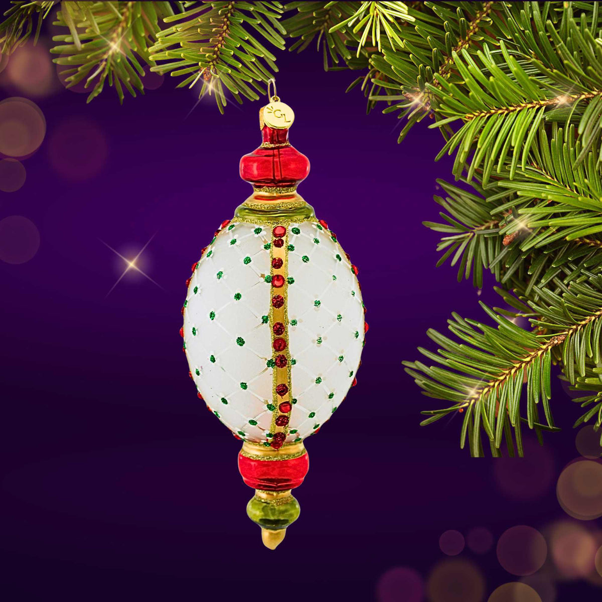 Glitter Lab Translucent Oval Drop - - SBKGifts.com