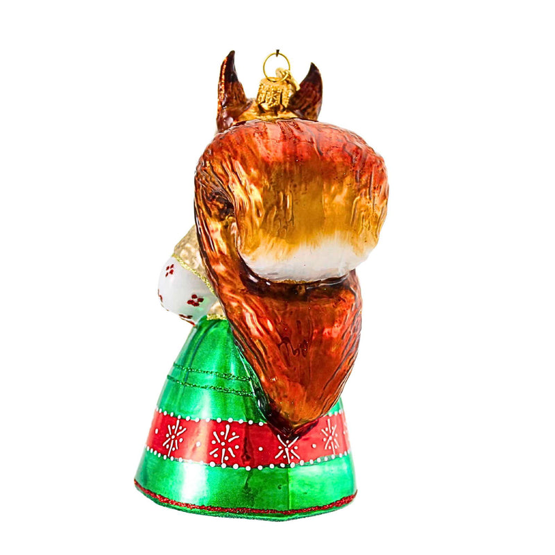 Glitter Lab Grandma Squirrel In Christmas Dress - - SBKGifts.com