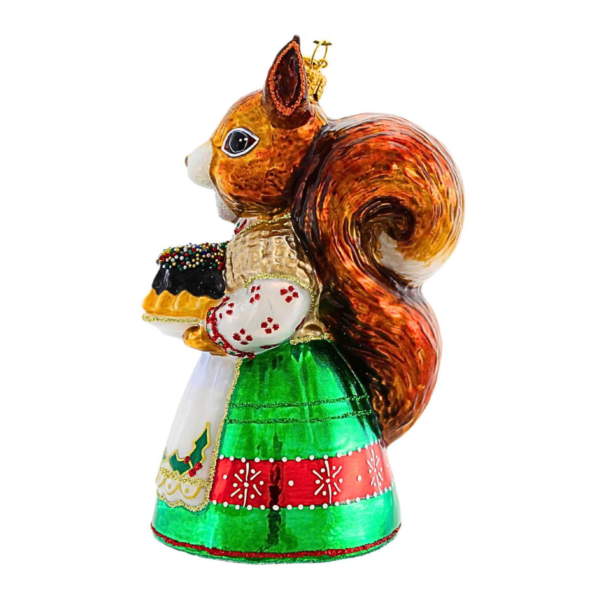 Glitter Lab Grandma Squirrel In Christmas Dress - - SBKGifts.com